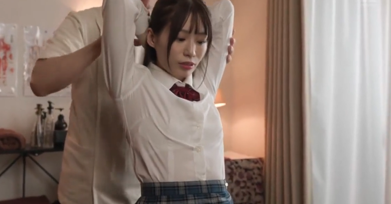 整体に来たJKを丸め込んでセックス